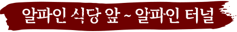 알파인 식당 앞부터 알파인 터널까지